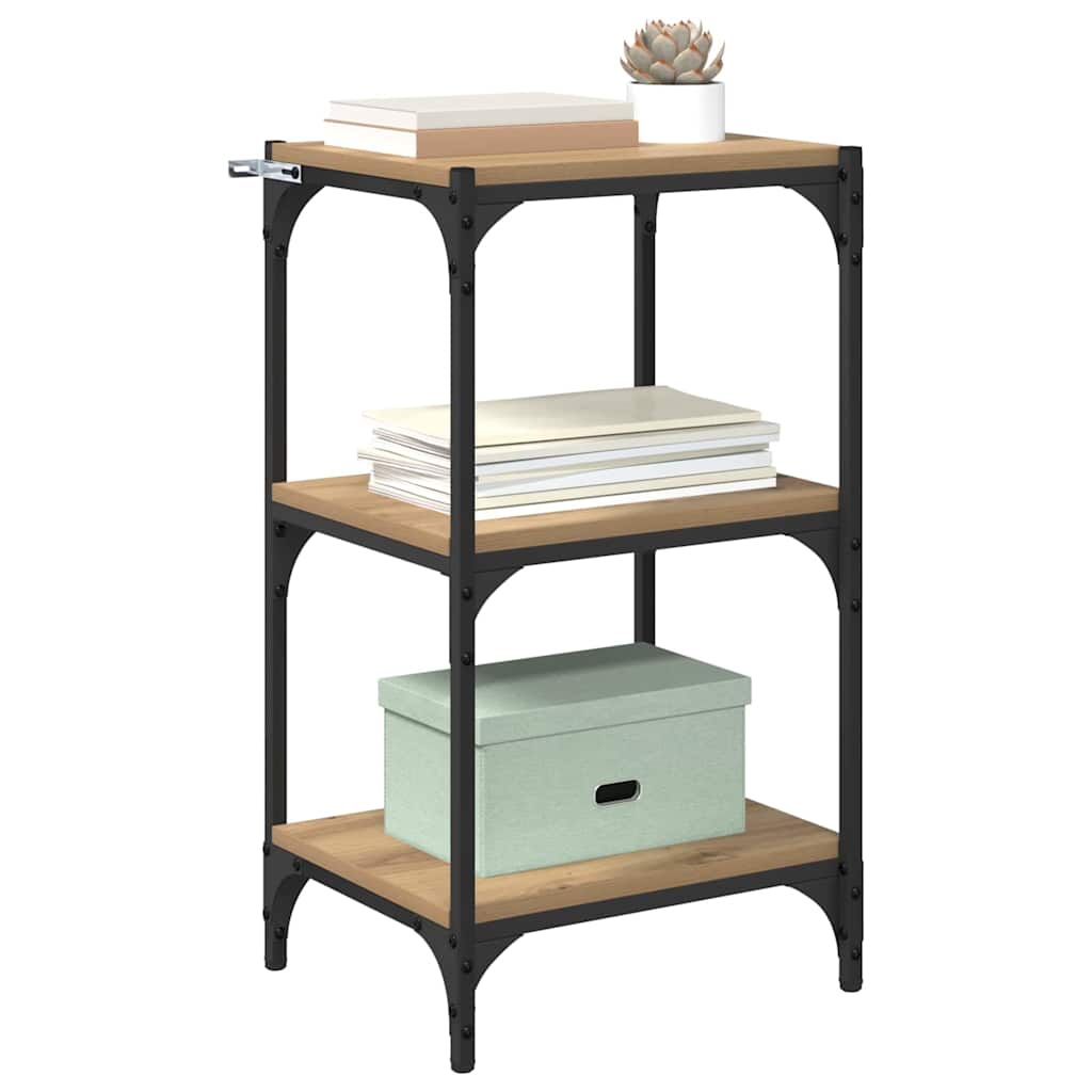 Bücherregal Eiche handwerklich 40 x 33 x 70,5 cm Holzwerkstoff