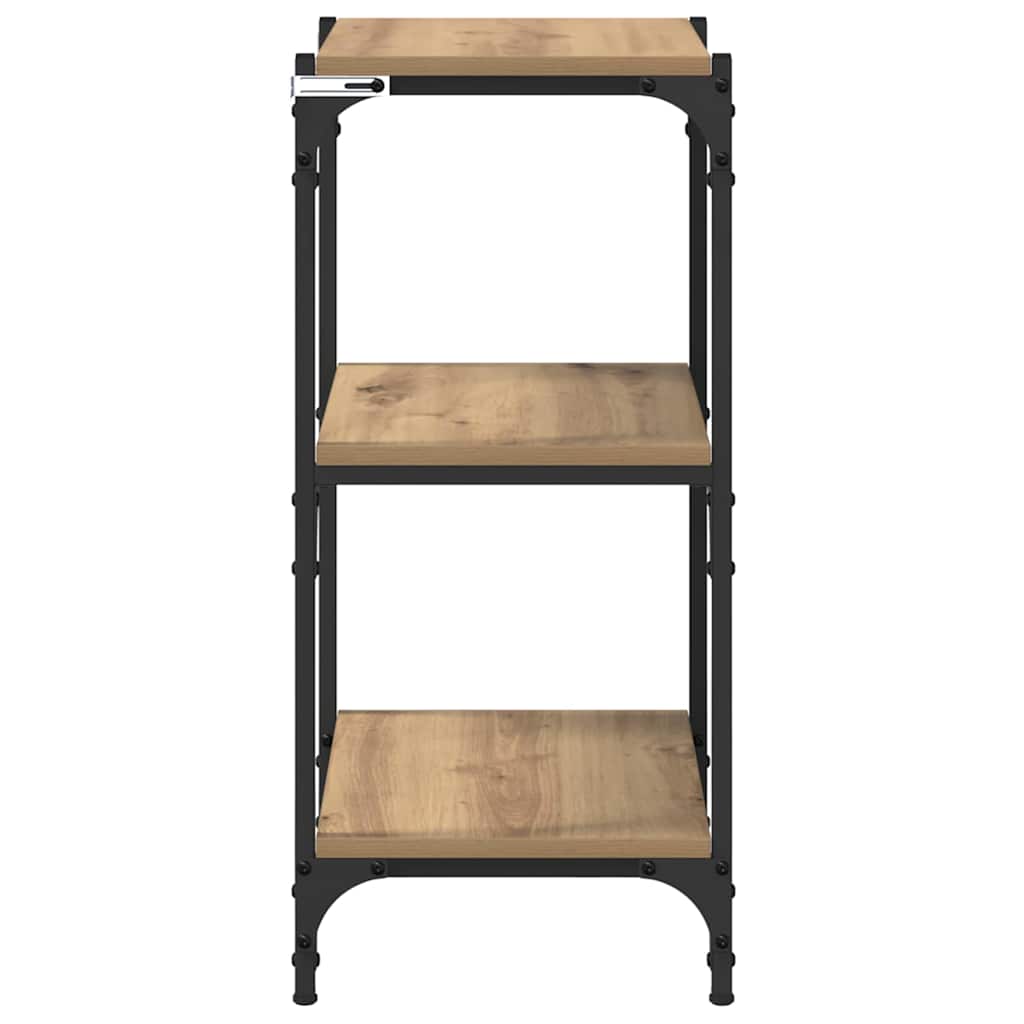 Bücherregal Eiche handwerklich 40 x 33 x 70,5 cm Holzwerkstoff