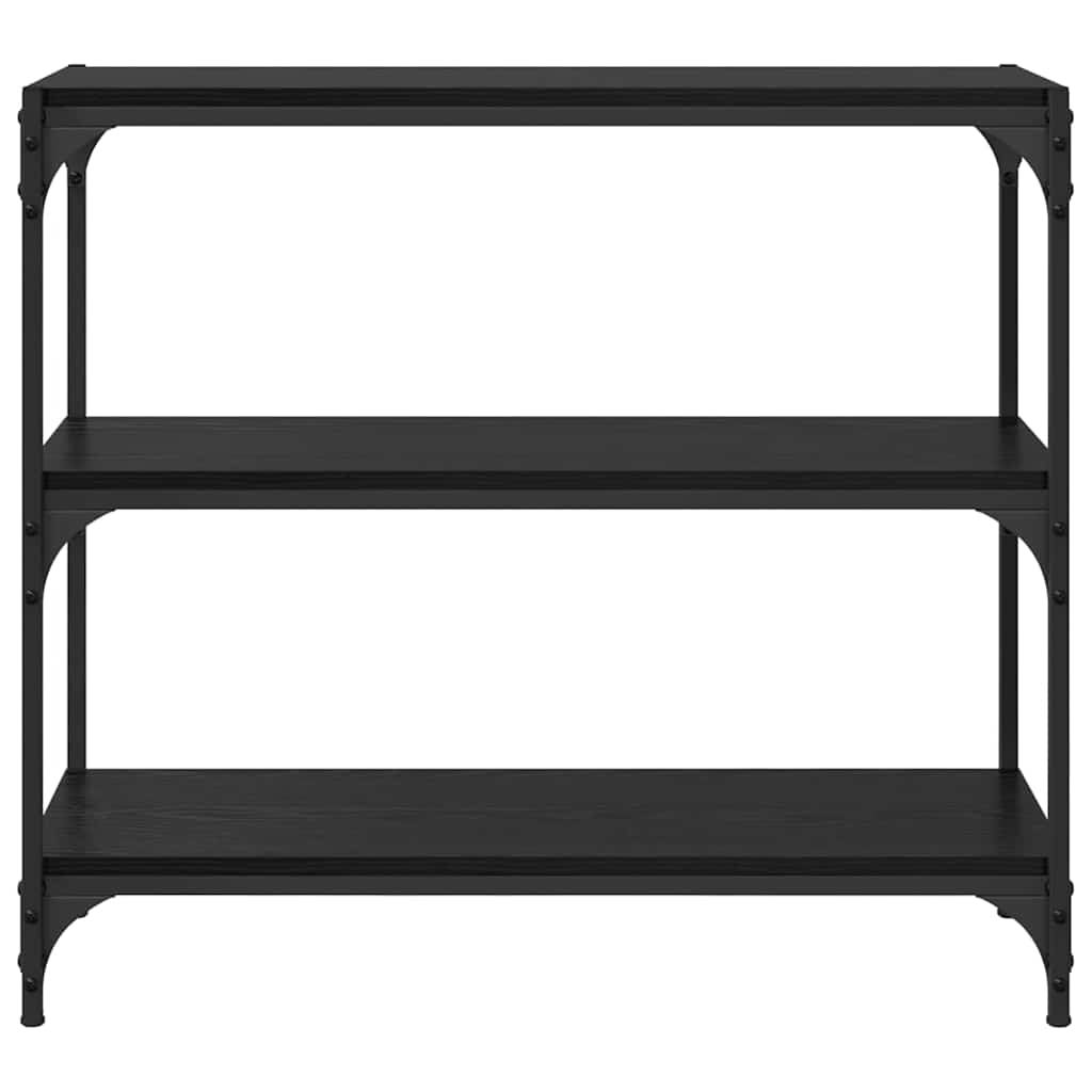 Bücherregal Schwarz Eichen-Optik 80 x 33 x 70,5 cm