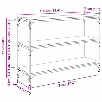 Bücherregal Schwarze Eiche 40 x 33 x 70,5 cm Holzwerkstoff
