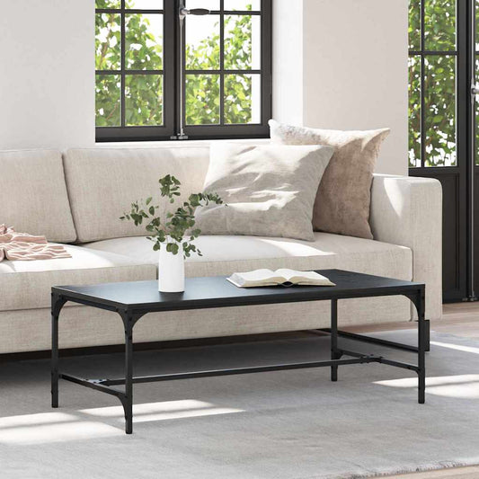 Couchtisch Schwarz Eichen-Optik 100 x 50 x 35 cm Holzwerkstoff