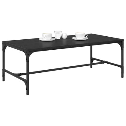 Couchtisch Schwarz Eichen-Optik 100 x 50 x 35 cm Holzwerkstoff