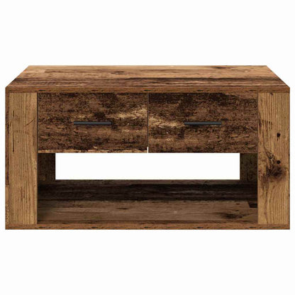 Couchtisch mit Schubladen Altholz 80 x 50 x 40 cm Holzwerkstoff