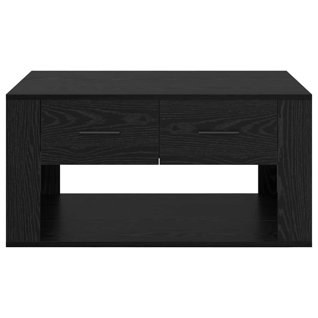 Couchtisch Schwarz Eichen-Optik 80 x 50 x 40 cm Holzwerkstoff