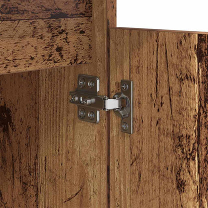 Nachttisch mit Schubladen Altholz 40 x 35 x 70 cm Holzwerkstoff