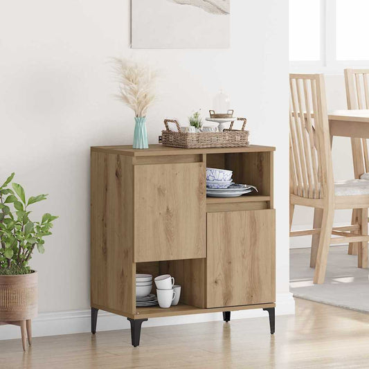 Sideboard Eiche handwerklich 60 x 35 x 70 cm Holzwerkstoff