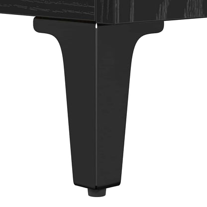 Sideboard Schwarz Eichen-Optik 60 x 35 x 70 cm