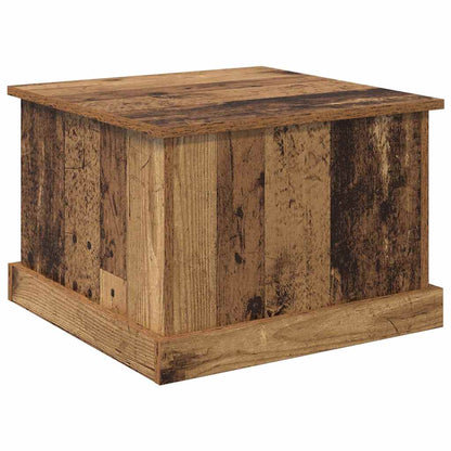 Couchtisch with Drawer Altholz 50 x 50 x 35 cm Holzwerkstoff