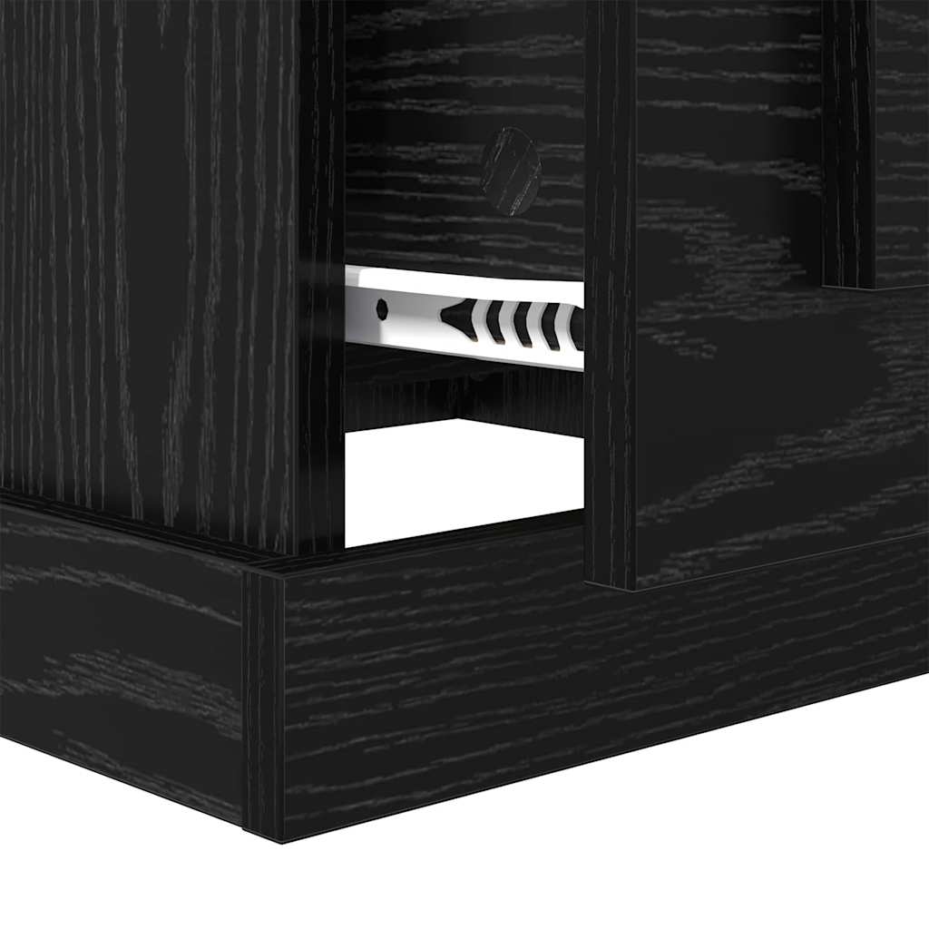 Couchtisch Schwarze Eiche 50 x 50 x 35 cm Holzwerkstoff