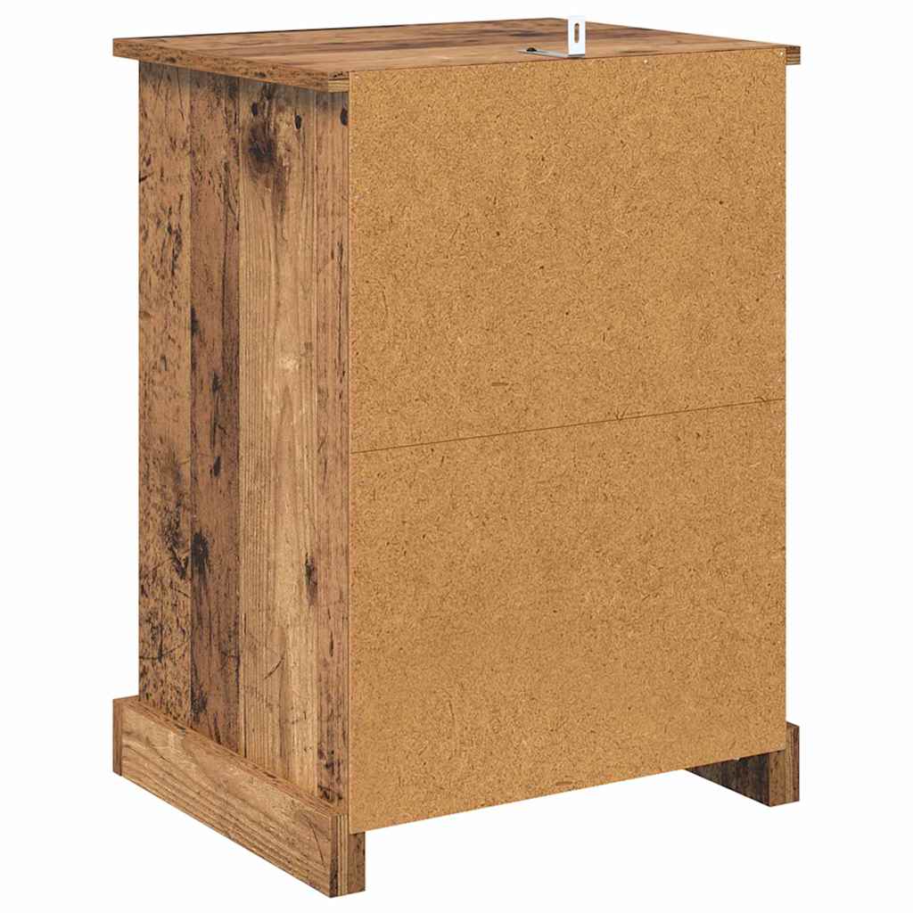 Nachttisch 2 pcs Altholz 43 x 36 x 60 cm Holzwerkstoff