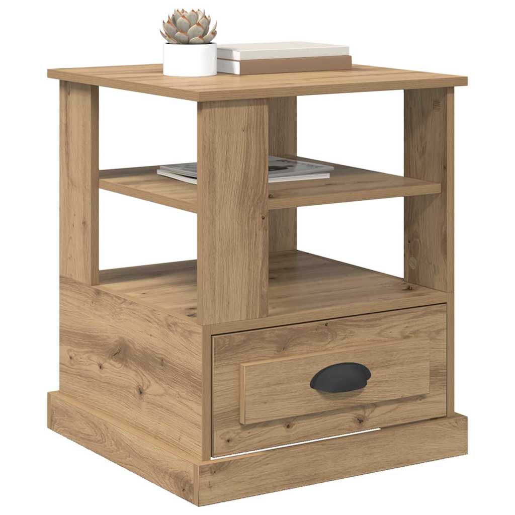 Nachttisch Eiche handwerklich 50 x 50 x 60 cm Holzwerkstoff