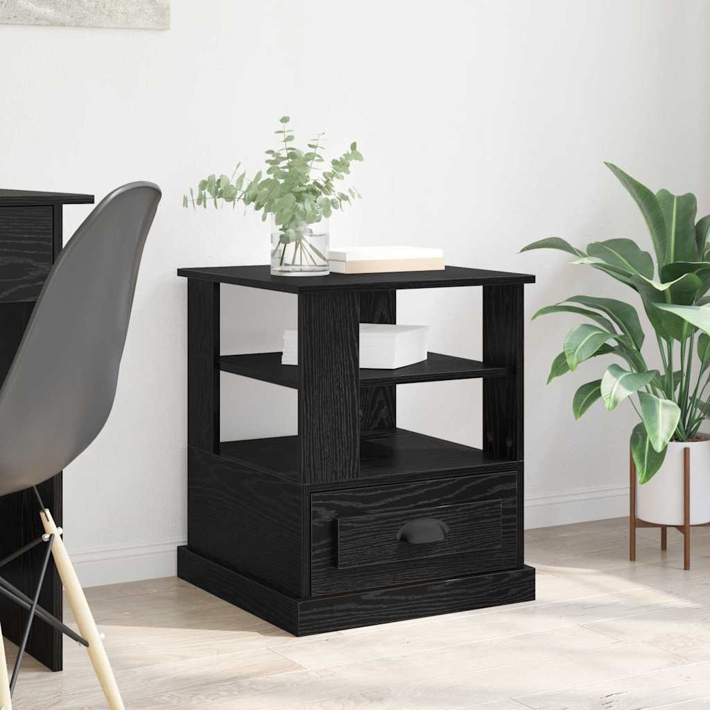 Nachttisch Schwarze Eiche 50 x 50 x 60 cm Holzwerkstoff