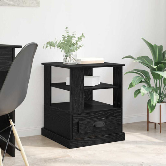 Nachttisch Schwarze Eiche 50 x 50 x 60 cm Holzwerkstoff