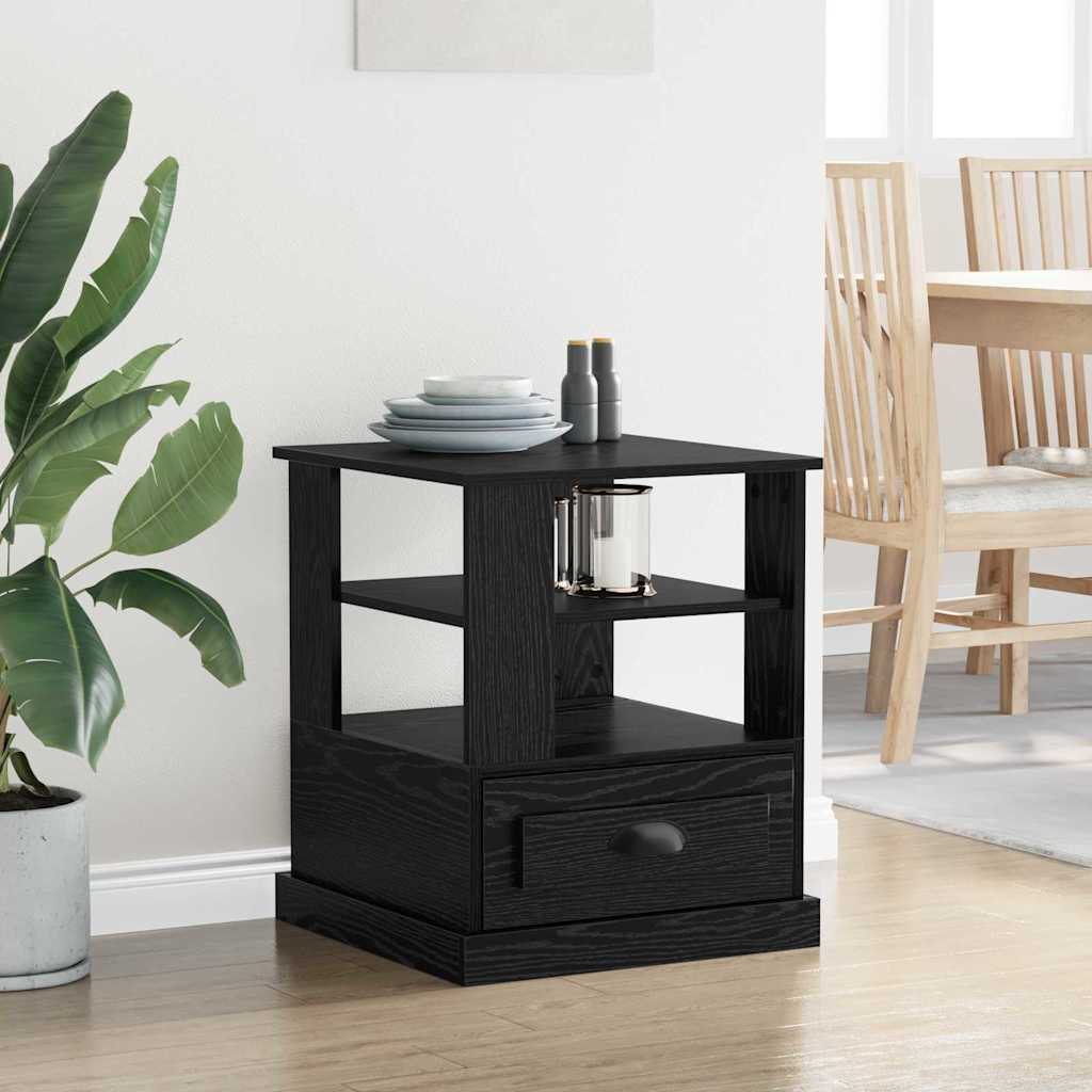 Nachttisch Schwarze Eiche 50 x 50 x 60 cm Holzwerkstoff