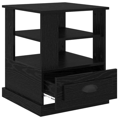 Nachttisch Schwarze Eiche 50 x 50 x 60 cm Holzwerkstoff