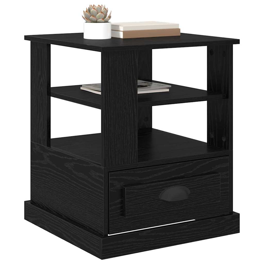 Nachttisch Schwarze Eiche 50 x 50 x 60 cm Holzwerkstoff