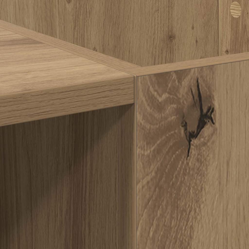 Schallplattenschrank Artisan-Eiche 121 x 38 x 48 cm