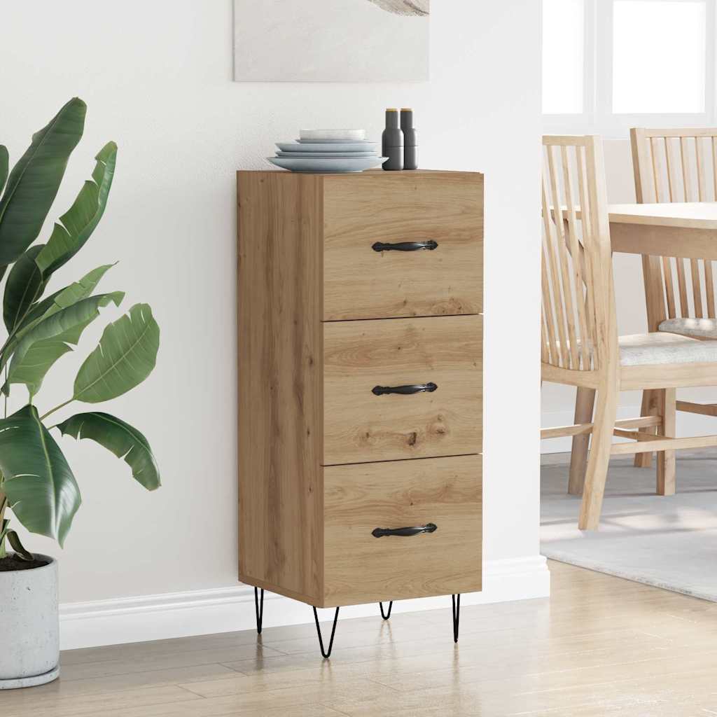 Sideboard Artisan-Eiche 34 x 34,5 x 90 cm Holzwerkstoff