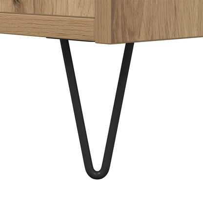 Couchtisch Eiche handwerklich 80 x 80 x 36.5 cm Holzwerkstoff