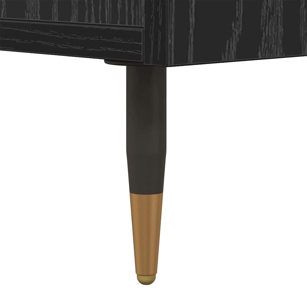 Sideboard Schwarz Eichen-Optik 35 x 40 x 70 cm Holzwerkstoff