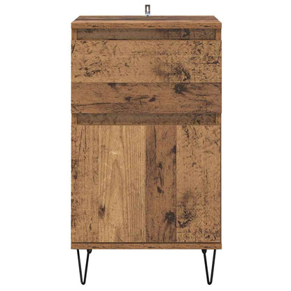 Sideboard mit Schubladen Altholz 35 x 40 x 70 cm Holzwerkstoff