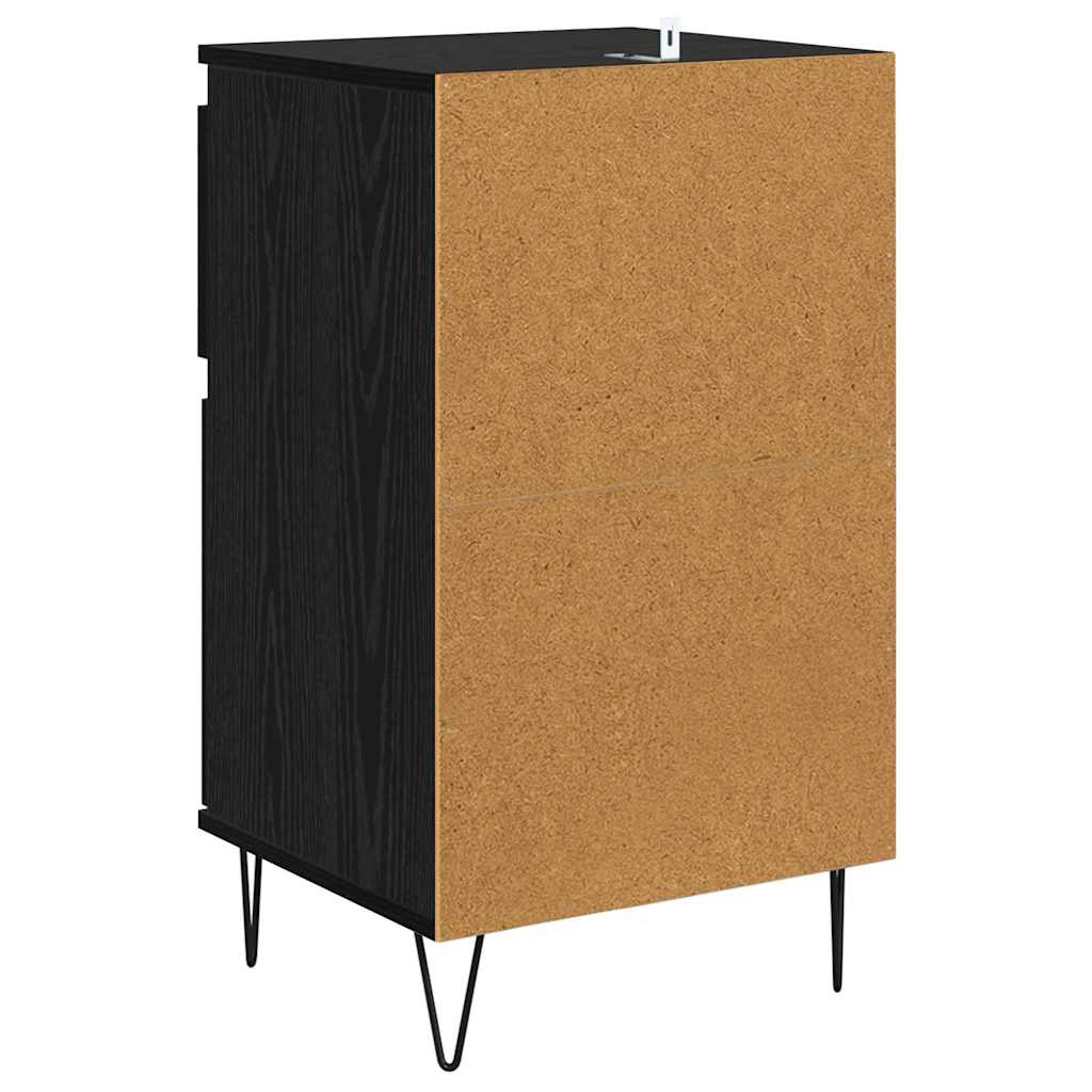 Sideboard Schwarz Eichen-Optik 35 x 40 x 70 cm Holzwerkstoff