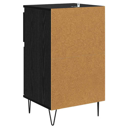 Sideboard Schwarz Eichen-Optik 35 x 40 x 70 cm Holzwerkstoff