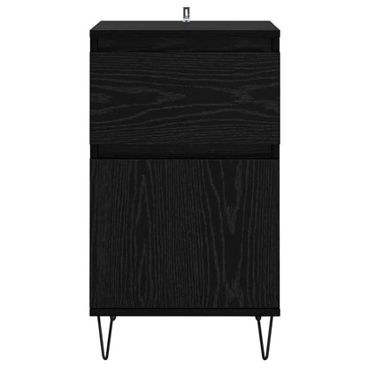 Sideboard Schwarz Eichen-Optik 35 x 40 x 70 cm Holzwerkstoff