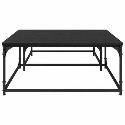 Couchtisch 2 pcs Schwarz Eichen-Optik Holzwerkstoff