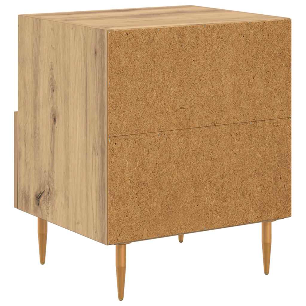 Nachttisch mit Schubladen Braun 40 x 35 x 47,5 cm Holzwerkstoff