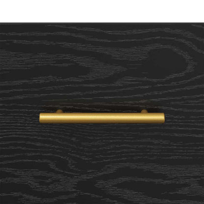 Nachttisch 2 pcs Schwarz 40 x 35 x 47,5 cm Holzwerkstoff