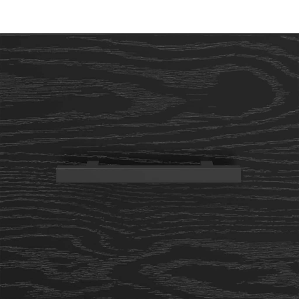 Nachttisch Schwarz Eichen-Optik 40 x 35 x 47,5 cm Holzwerkstoff