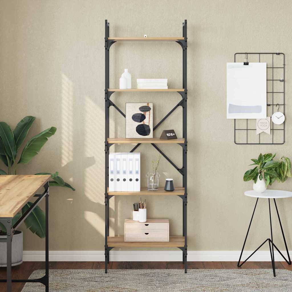 Bücherregal Artisan-Eiche 56 x 32 x 174 cm Holzwerkstoff