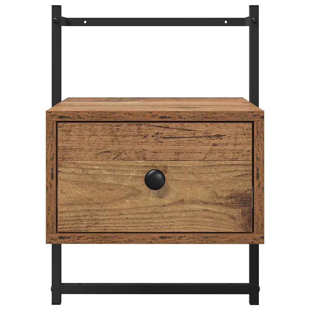 Nachttisch 2 pcs Altholz 35 x 30 x 51 cm Holzwerkstoff