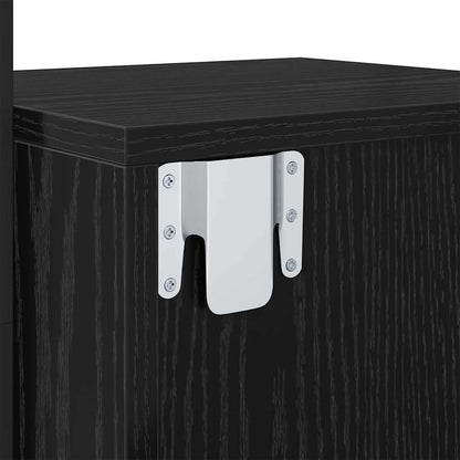 Nachttisch Schwarz Eichen-Optik 35 x 30 x 51 cm Holzwerkstoff