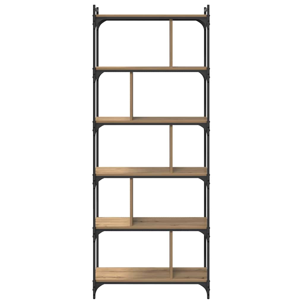 Bücherregal Artisan-Eiche 76 x 32 x 192 cm Holzwerkstoff