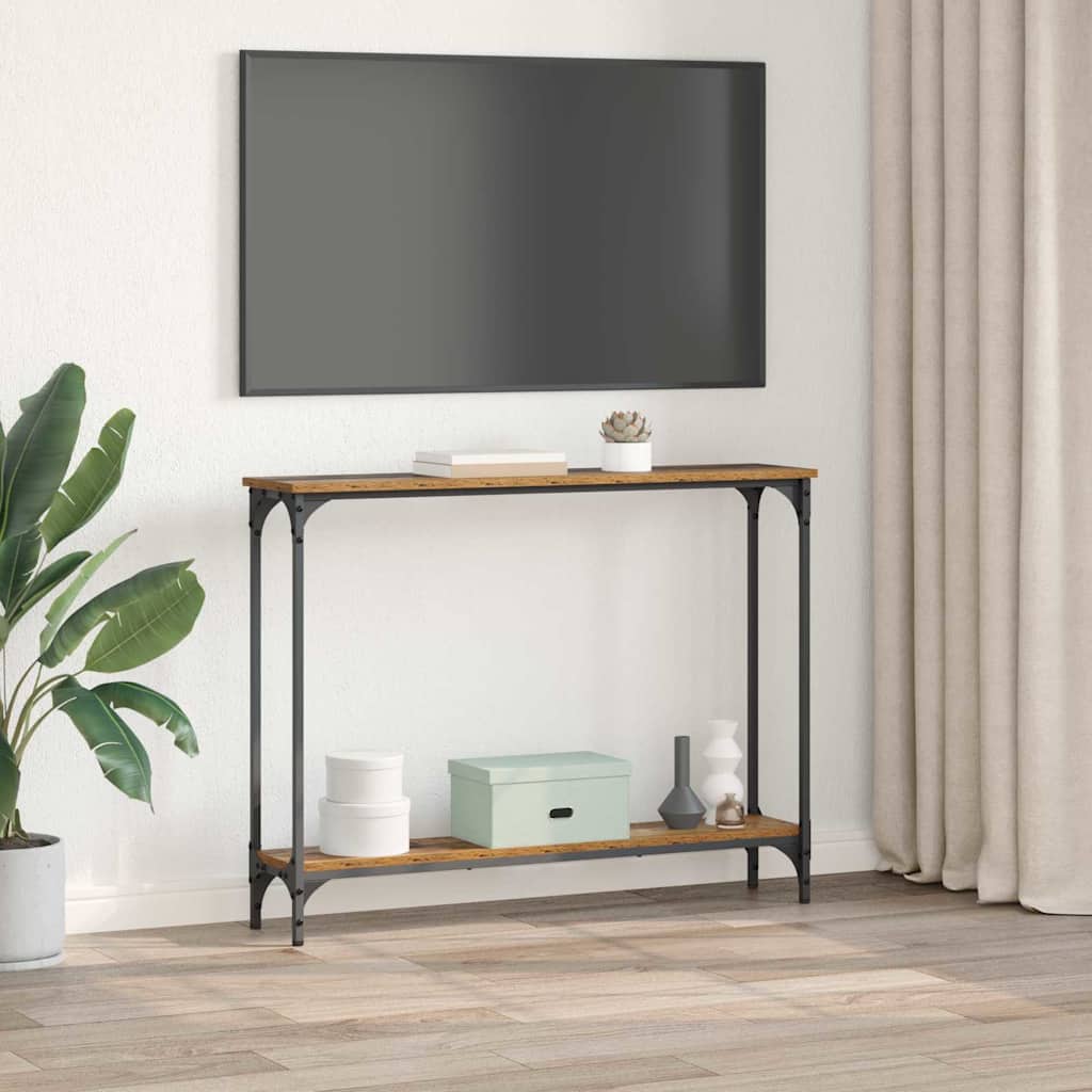 Konsolentisch Altholz 100 x 23 x 15,5 cm Holzwerkstoff