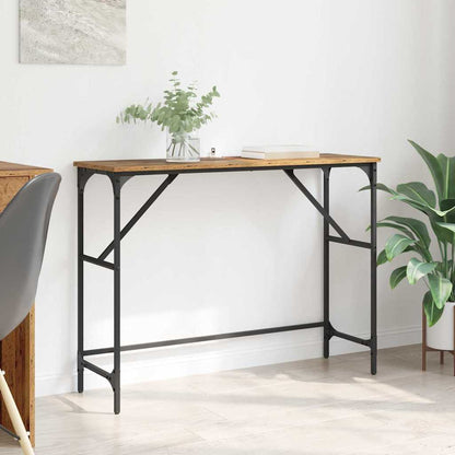 Konsolentisch Altholz 100 x 32 x 75 cm Holzwerkstoff