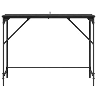 Konsolentisch Schwarz Eichen-Optik 100 x 32 x 75 cm