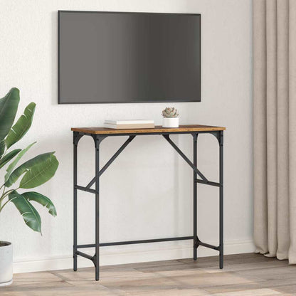 Konsolentisch Altholz 75 x 32 x 75 cm Holzwerkstoff