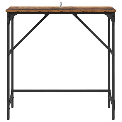 Konsolentisch Altholz 75 x 32 x 75 cm Holzwerkstoff