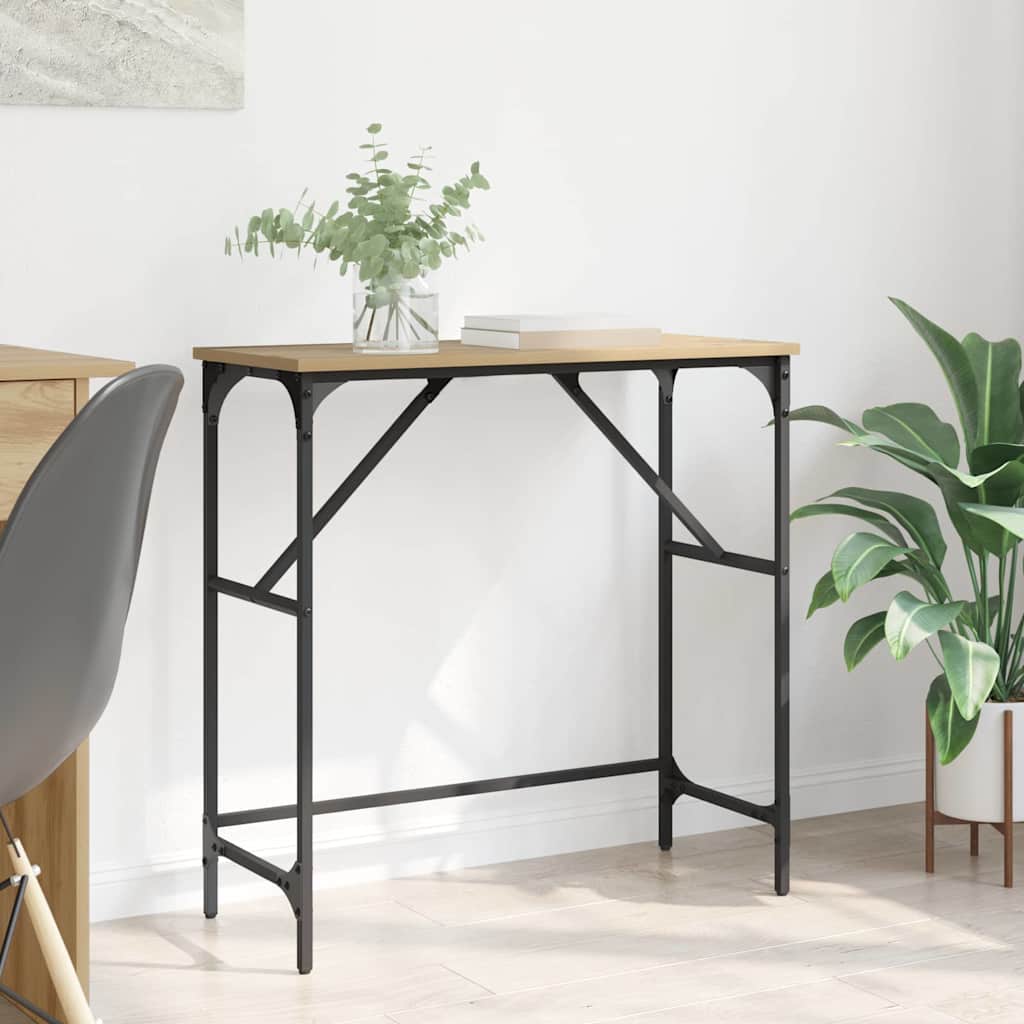 Konsolentisch Artisan-Eiche 75 x 32 x 75 cm Holzwerkstoff