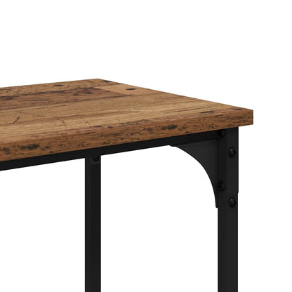Konsolentisch Altholz 150 x 29 x 75 cm Sperrholz und Metall