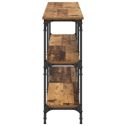 Konsolentisch Altholz 150 x 29 x 75 cm Sperrholz und Metall