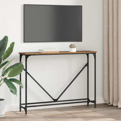 Konsolentisch Altholz 102 x 23 x 75 cm Holzwerkstoff