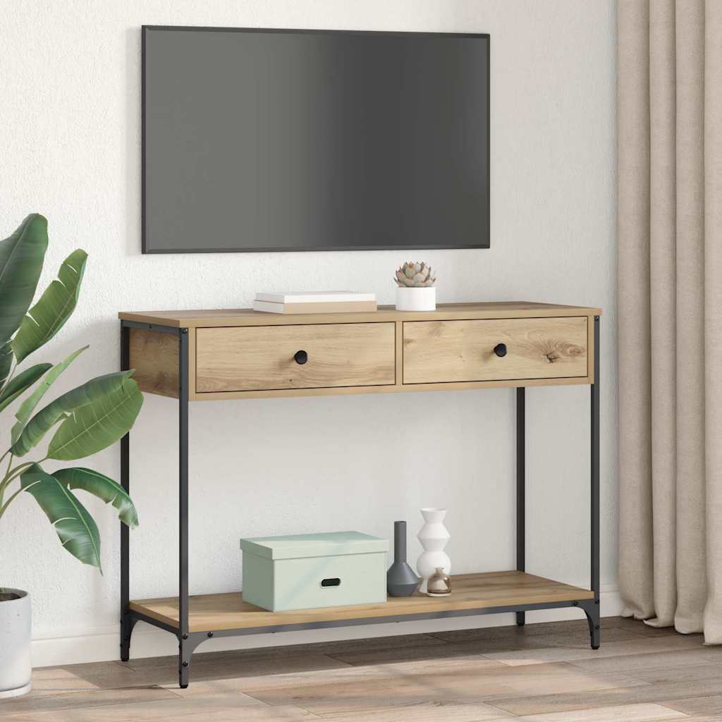 Konsolentisch Artisan-Eiche 100 x 34,5 x 75 cm Holzwerkstoff