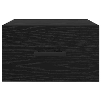 Nachttisch Schwarz Eichen-Optik 35 x 35 x 20 cm Holzwerkstoff