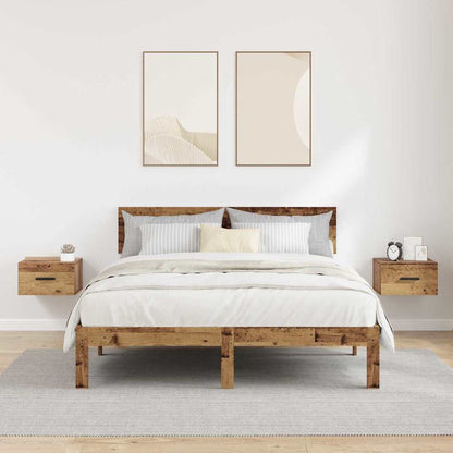 Nachttisch 2 pcs Altholz 35 x 35 x 20 cm Holzwerkstoff