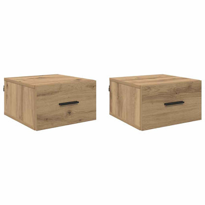 Nachttisch 2 pcs Artisan-Eiche 35 x 35 x 20 cm Holzwerkstoff