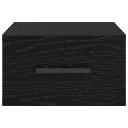 Nachttisch Schwarz Eichen-Optik 35 x 35 x 20 cm Holzwerkstoff